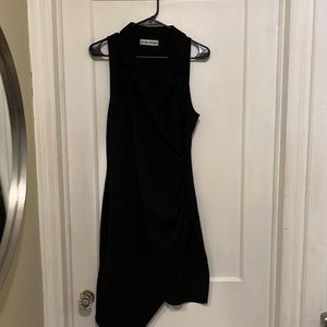 Black low cut dress